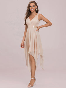 Color=Blush | Stunning Wholesale V Neck Lace & Chiffon Prom Dress For Women-Purple Blush 7