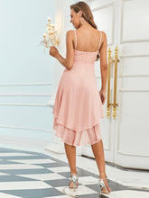 Load image into Gallery viewer, Color=Pink | Casual Wholesale Chiffon Dress With Spaghetti Straps-Pink 2