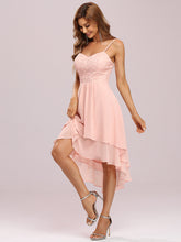 Load image into Gallery viewer, Color=Pink | Casual Wholesale Chiffon Dress With Spaghetti Straps-Pink 7
