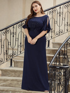 Evening Dress  Plus Size for Mother of the Bride Wholesale Round Neck