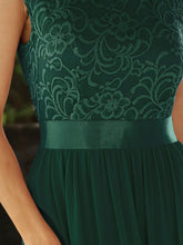 Load image into Gallery viewer, Color=Dark Green | Wholesale Pretty Fahion Bridesmaid Dresses With Lace-Dark Green 5