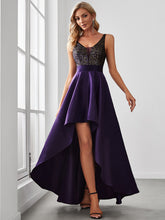 Load image into Gallery viewer, Color=Dark Purple | Sexy Backless Sparkly Prom Dresses For Women With Irregular Hem-Dark Purple 1