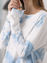 Load image into Gallery viewer, Color=Sky Blue | Feminine Tie-Dye Loungewear Track Suit For Sports-Sky Blue 5