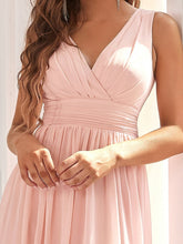Load image into Gallery viewer, Color=Pink | Double V-Neck Short Party Dress Ep03989-Pink 5