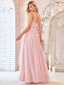 Floor Length Sleeveless Wholesale Tulle Bridesmaid Dresses EP07303