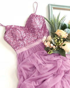 Color=Purple Orchid | Elegant A Line Long Tulle Bridesmaid Dresses Ep07392-Purple Orchid 7