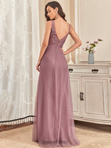 Color=Orchid | Women's Fashion Sleeveless Wholesale Plus Size Party Dresses-Orchid 4