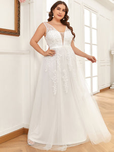 Color=White | Women's Fashion Sleeveless Wholesale Plus Size Party Dresses-White 3