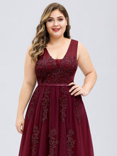 Load image into Gallery viewer, COLOR=Burgundy | Women&#39;s Fashion Sleeveless Wholesale Plus Size Party Dresses-Burgundy 5