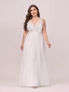 Color=White | Women's Fashion Sleeveless Wholesale Plus Size Party Dresses-White 1