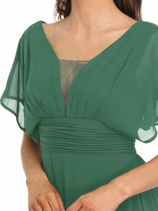 Color=Green Blue  | Women'S A-Line Pretty Empire Waist Maxi Evening Dresses Ep07851-Green Blue 5