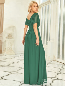Color=Green Blue  | Women'S A-Line Pretty Empire Waist Maxi Evening Dresses Ep07851-Green Blue 2