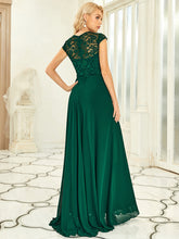 Load image into Gallery viewer, Color=Dark Green | Sweetheart Floral Lace Wholesale Wedding Guest Dress-Dark Green 2