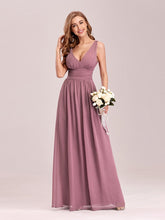 Load image into Gallery viewer, COLOR=Purple Orchid | Sleeveless V-Neck Semi-Formal Chiffon Maxi Dress-Purple Orchid 3