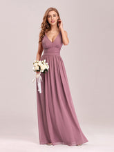 Load image into Gallery viewer, COLOR=Purple Orchid | Sleeveless V-Neck Semi-Formal Chiffon Maxi Dress-Purple Orchid 4