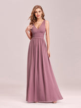 Load image into Gallery viewer, COLOR=Purple Orchid | Sleeveless V-Neck Semi-Formal Chiffon Maxi Dress-Purple Orchid 1