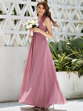 Load image into Gallery viewer, Color=Orchid | Maxi Long One Shoulder Chiffon Bridesmaid Dresses for Wholesale-Orchid 6