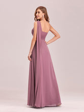 Load image into Gallery viewer, COLOR=Purple Orchid | One Shoulder Evening Dress-Purple Orchid 3