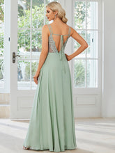 Load image into Gallery viewer, Color=Mint Green | A-Line Side Split Wholesale Cocktail Dresses-Mint Green 2