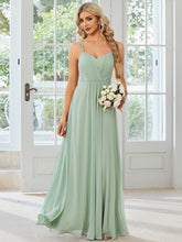 Load image into Gallery viewer, Color=Mint Green | A-Line Side Split Wholesale Cocktail Dresses-Mint Green 4