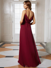 Load image into Gallery viewer, Color=Burgundy | Sleeveless Wholesale Evening Dresses with an A Line Silhouette-Burgundy 2