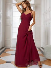 Load image into Gallery viewer, Color=Burgundy | Sleeveless Wholesale Evening Dresses with an A Line Silhouette-Burgundy 3