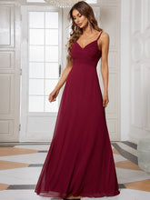 Load image into Gallery viewer, Color=Burgundy | Sleeveless Wholesale Evening Dresses with an A Line Silhouette-Burgundy 1
