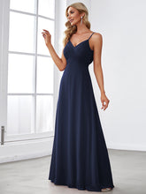 Load image into Gallery viewer, Color=Navy Blue | Sleeveless Wholesale Evening Dresses with an A Line Silhouette-Navy Blue 4
