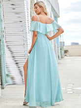 Load image into Gallery viewer, Color=Sky Blue | Adorable Floor Length A Line Wholesale Evening Dresses-Sky Blue 2