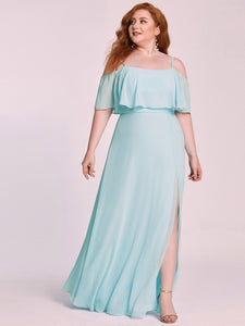 Color=Sky Blue | Plus Size Adorable Floor Length A Line Wholesale Evening Dresses-Sky Blue 4