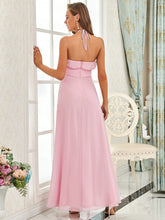 Load image into Gallery viewer, Color=Mauve | Simple Halter Neck Sleeveless A Line Wholesale Bridesmaid Dresses-Mauve 2