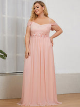Load image into Gallery viewer, Color=Pink | Floor-Length A-line Spaghetti Straps Wholesale Bridesmaid Dresses-Pink 2