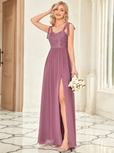 Load image into Gallery viewer, Color=Orchid | Sleeveless Sweetheart Neckline Split Wholesale Bridesmaid Dresses-Orchid 4