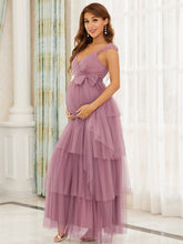 Load image into Gallery viewer, Color=Orchid | Sleeveless Layered Dress for Pregnant Women-Orchid 6