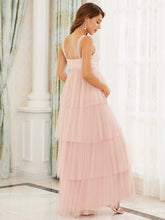 Load image into Gallery viewer, Color=Pink | Sleeveless Layered Dress for Pregnant Women-Pink 2