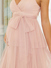 Load image into Gallery viewer, Color=Pink | Sleeveless Layered Dress for Pregnant Women-Pink 5