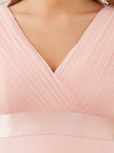 Load image into Gallery viewer, Color=Pink | Cute and Adorable Deep V-neck Dress for Pregnant Women-Pink 5
