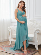 Load image into Gallery viewer, Color=Dusty Blue | Hot and Sexy Sleeveless Dress for Pregnant Women-Dusty Blue 1