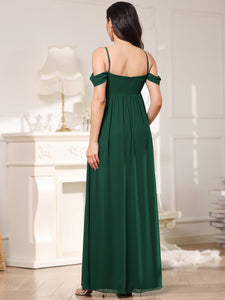 Color=Dark Green | Sleeveless Sweetheart Neckline Wholesale Maternity Dresses-Dark Green 2
