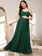 Load image into Gallery viewer, Color=Dark Green | Sleeveless Sweetheart Neckline Wholesale Maternity Dresses-Dark Green 4