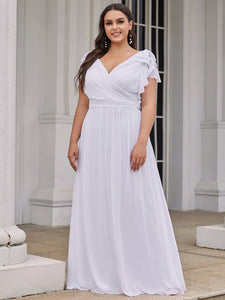 Color=White | Plus Size Women Floral Sequin Print Fishtail Tulle Dresses Ez07709-White 6