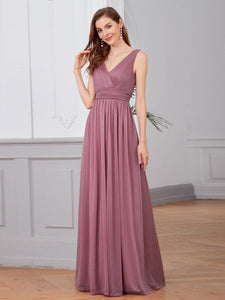 Ever-Pretty Plus Size Classic Style Maxi Long Shiny Prom Dresses for Women EZ07764