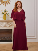 Load image into Gallery viewer, Classy Wholesale Tulip Sleeves with Deep V-neck Evening Dress