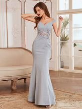 Load image into Gallery viewer, Wholesale Mermaid Evening Dress with See-Througn Waistline
