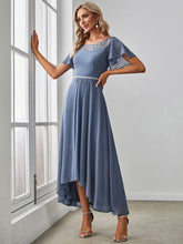 Load image into Gallery viewer, Color=Dusty Navy | Women&#39;S Casual Boat Neck A-Line Midi Dress Wholesale-Dusty Navy 3