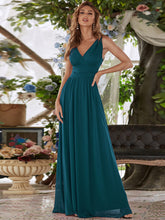 Load image into Gallery viewer, Off Shoulder Ruffle Thigh Split Wholesale Bridesmaid Dresses-1ES00969