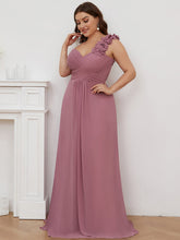 Load image into Gallery viewer, Color=Orchid | One Shoulder Plus Size Chiffon Bridesmaid Dresses For Wholesale-Orchid 3