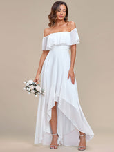 Load image into Gallery viewer, Off Shoulder Chiffon Split Wholesale Bridesmaid Dresses
