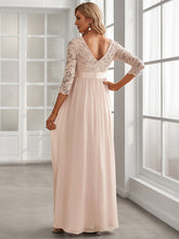 Load image into Gallery viewer, Color=Blush | Simple and Elegant Maternity Dress with A-line silhouette-Blush 3