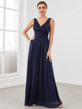 Load image into Gallery viewer, Color=Navy Blue | Classic Style Maxi Long Shiny Prom Dresses For Women Ez07764-Navy Blue 1